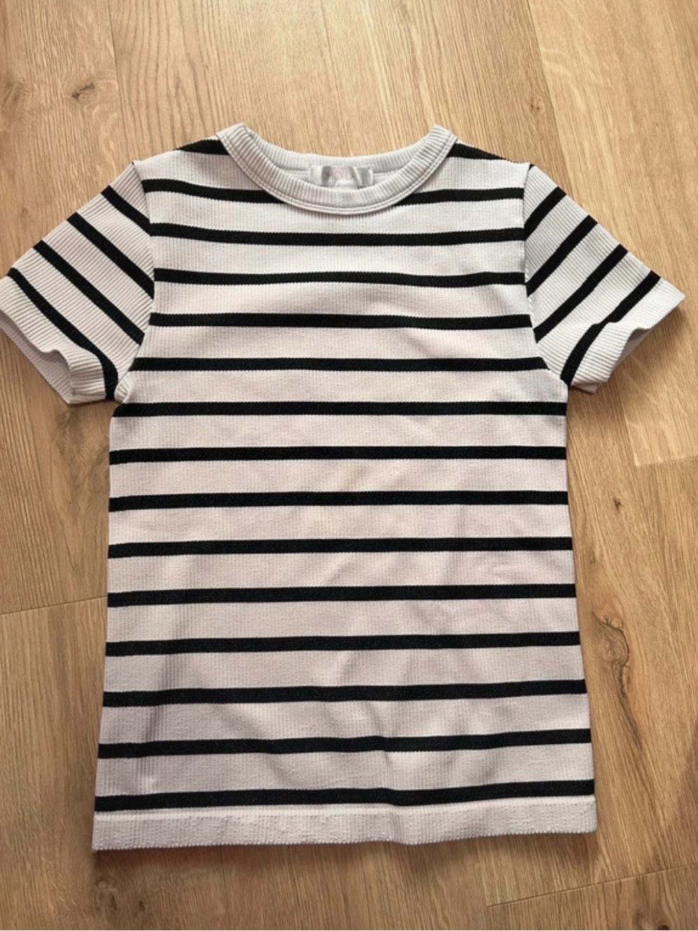Soho Black & White Striped Short Sleeve Tee